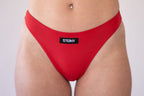 The High-waisted Thong - Fiery Red